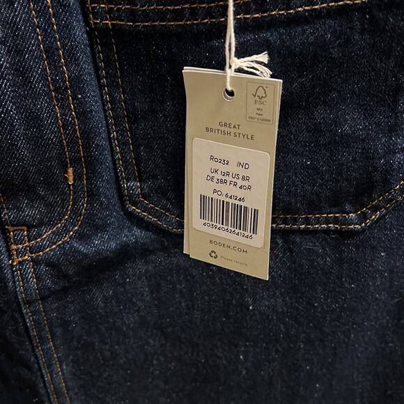 BNWT BODEN denim patch pocket mini skirt - Picture 11 of 14